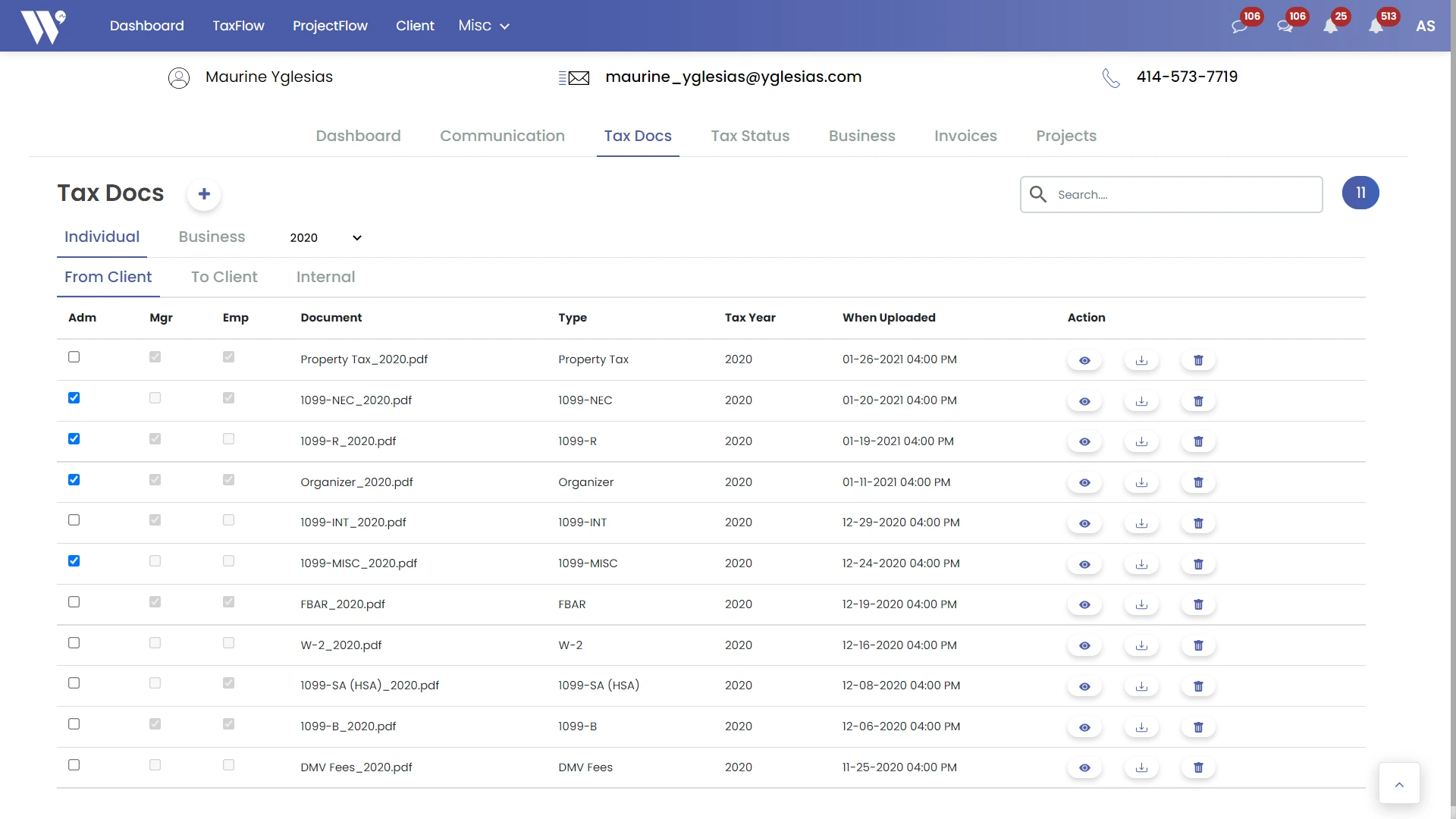 Built-in review mechanism to prevent omissions and track file processing